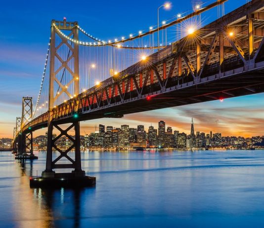 Oakland Bay Bridge in California