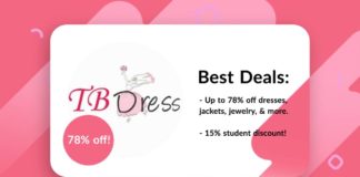Tbdress Discount Code Offers