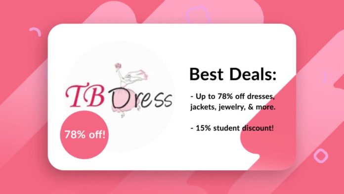 Tbdress Discount Code Offers