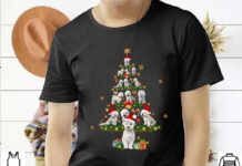 Bichon Frise Tree Christmas Santa Hat Shirt