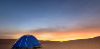 desert camping in Dubai