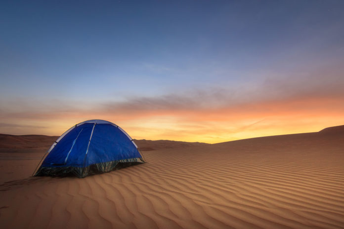 desert camping in Dubai