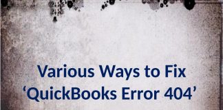 QuickBooks Error 404