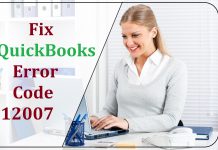 QuickBooks Error 12007 QuickBooks Error 12007