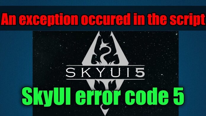 Fix Skyui Error Code 5