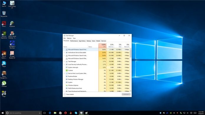 High CPU Usage On Windows 10