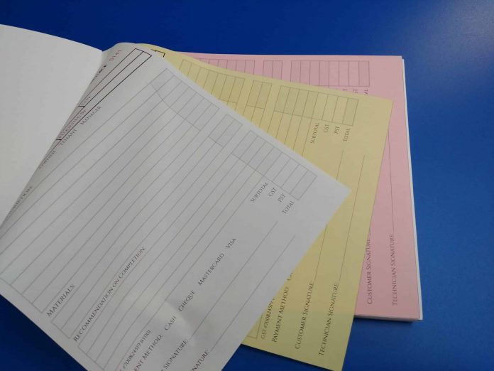 Custom Carbonless Invoices
