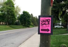 Yard Sale Signs Advertising