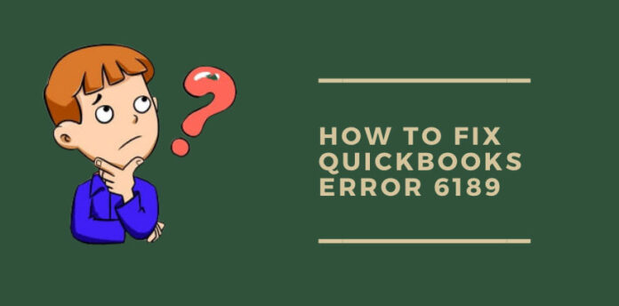 QuickBooks Error 6189
