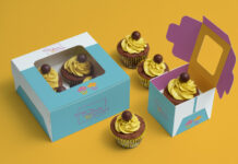 Cupcake Boxes with Logo