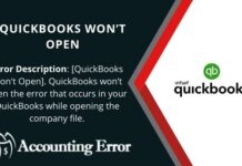 QuickBooks Won’t Open