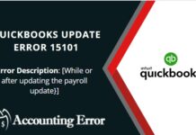 QuickBooks Error 15101